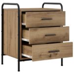 vidaXL Nočný stolík 2 ks Dub artisan 48 x 36,5 x 60 cm – Obrázok 4