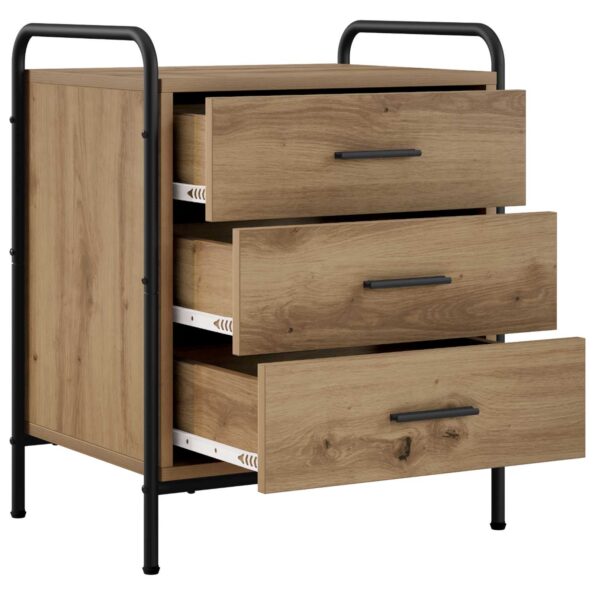 vidaXL Nočný stolík 2 ks Dub artisan 48 x 36,5 x 60 cm – Obrázok 4