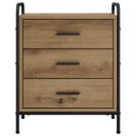 vidaXL Nočný stolík 2 ks Dub artisan 48 x 36,5 x 60 cm – Obrázok 5