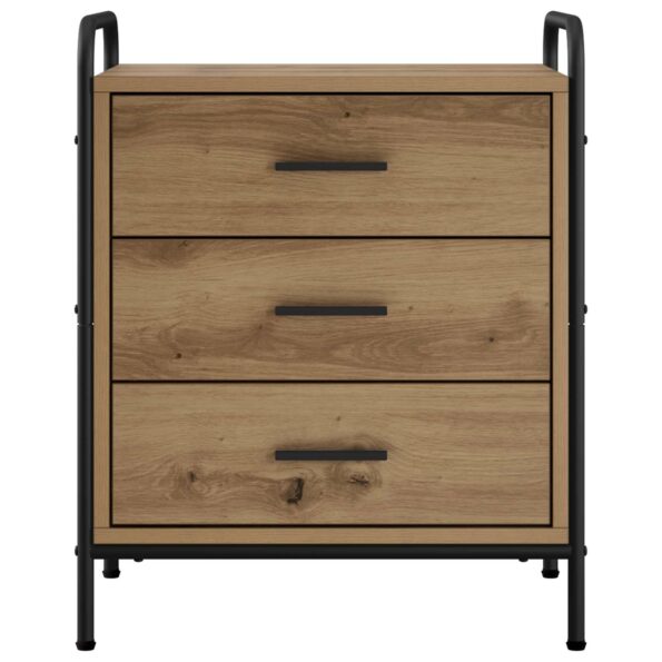 vidaXL Nočný stolík 2 ks Dub artisan 48 x 36,5 x 60 cm – Obrázok 5