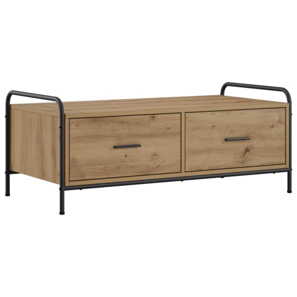 vidaXL Konferenčný stolík Dub artisan 99,5 x 49 x 41 cm – Obrázok 2