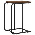vidaXL Bočný stôl Dymový dub 40 x 31 x 55 cm Kompozitné drevo – Obrázok 2