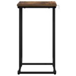 vidaXL Bočný stôl Dymový dub 40 x 31 x 55 cm Kompozitné drevo – Obrázok 4