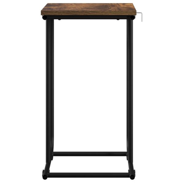 vidaXL Bočný stôl Dymový dub 40 x 31 x 55 cm Kompozitné drevo – Obrázok 4