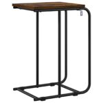 vidaXL Bočný stôl Dymový dub 40 x 31 x 55 cm Kompozitné drevo – Obrázok 5