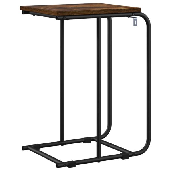 vidaXL Bočný stôl Dymový dub 40 x 31 x 55 cm Kompozitné drevo – Obrázok 5