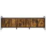 vidaXL TV skrinka 146 x 33 x 50 cm Dymový dub Kompozitné drevo – Obrázok 4