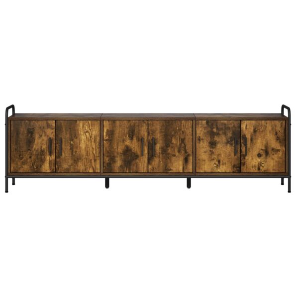 vidaXL TV skrinka 146 x 33 x 50 cm Dymový dub Kompozitné drevo – Obrázok 4