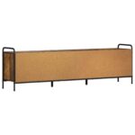 vidaXL TV skrinka 146 x 33 x 50 cm Dymový dub Kompozitné drevo – Obrázok 6