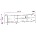 vidaXL TV skrinka 140 x 39,5 x 50 cm Sivý Sonoma Kompozitné drevo – Obrázok 8