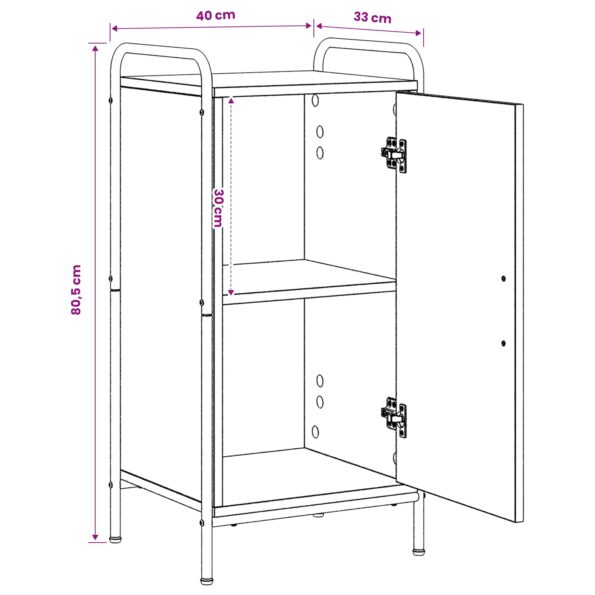 vidaXL Servírovacia skriňa Dub artisan 97 x 33 x 81 cm – Obrázok 11