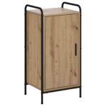 vidaXL Servírovacia skriňa Dub artisan 97 x 33 x 81 cm – Obrázok 2