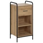 vidaXL Servírovacia skriňa Dub artisan 97 x 33 x 81 cm – Obrázok 2
