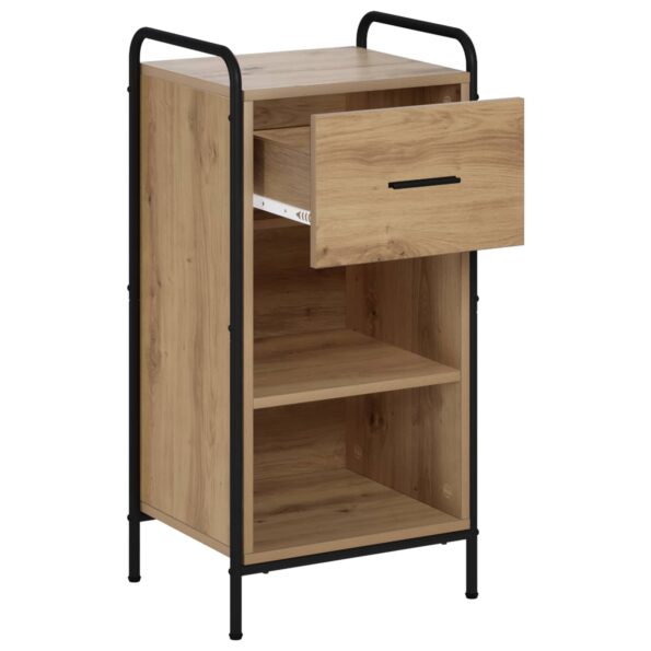 vidaXL Servírovacia skriňa Dub artisan 97 x 33 x 81 cm – Obrázok 3