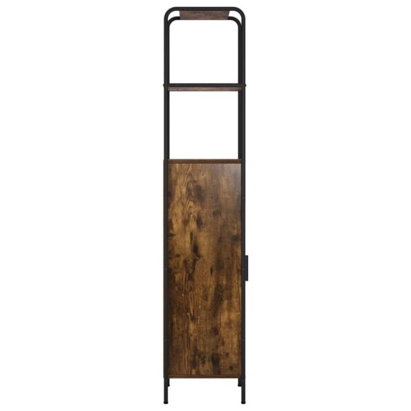 vidaXL Highboard Dymový dub 40 x 33 x 161 cm Kompozitné drevo – Obrázok 5