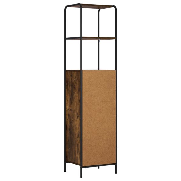 vidaXL Highboard Dymový dub 40 x 33 x 161 cm Kompozitné drevo – Obrázok 6