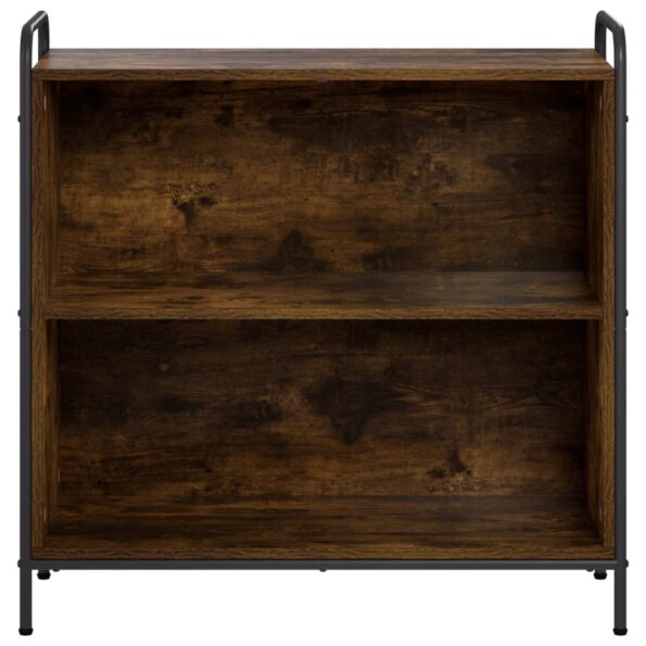 vidaXL Knižnica 80 x 33 x 80 cm Kompozitné drevo Dymový dub – Obrázok 3