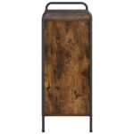 vidaXL Knižnica 80 x 33 x 80 cm Kompozitné drevo Dymový dub – Obrázok 4