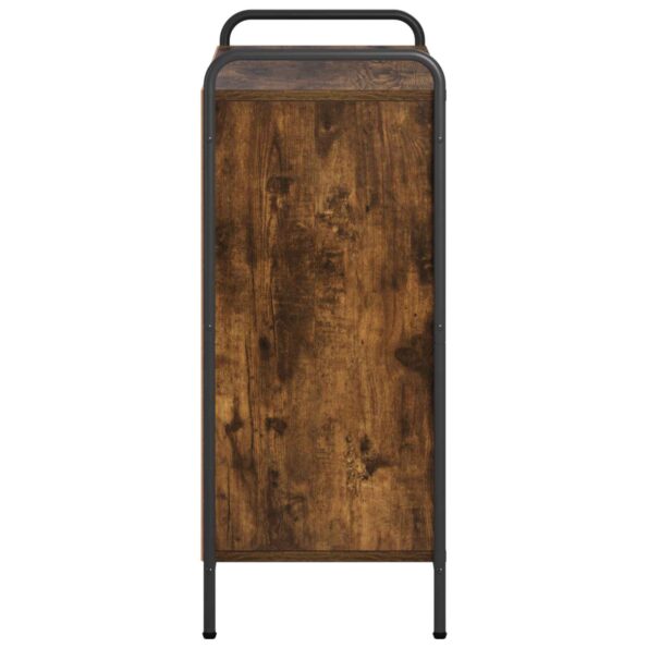 vidaXL Knižnica 80 x 33 x 80 cm Kompozitné drevo Dymový dub – Obrázok 4