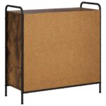 vidaXL Knižnica 80 x 33 x 80 cm Kompozitné drevo Dymový dub – Obrázok 5