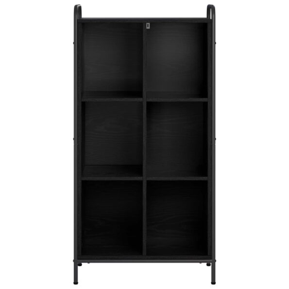 vidaXL Knižnica 57 x 33 x 111 cm Kompozitné drevo Čierny dub – Obrázok 3