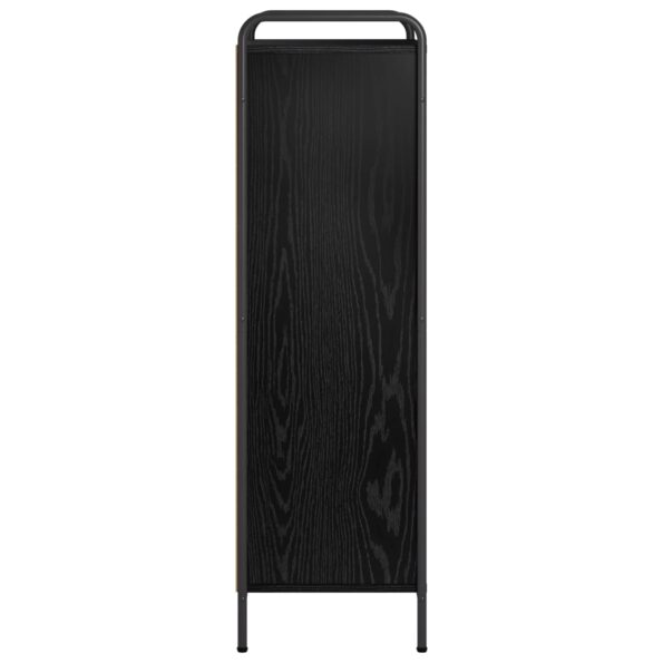vidaXL Knižnica 57 x 33 x 111 cm Kompozitné drevo Čierny dub – Obrázok 4