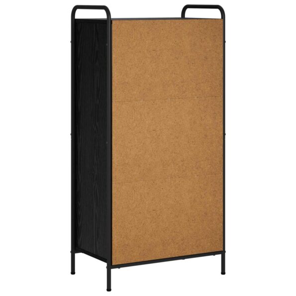 vidaXL Knižnica 57 x 33 x 111 cm Kompozitné drevo Čierny dub – Obrázok 5
