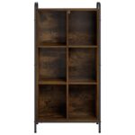 vidaXL Knižnica 57 x 33 x 111 cm Kompozitné drevo Dymový dub – Obrázok 3