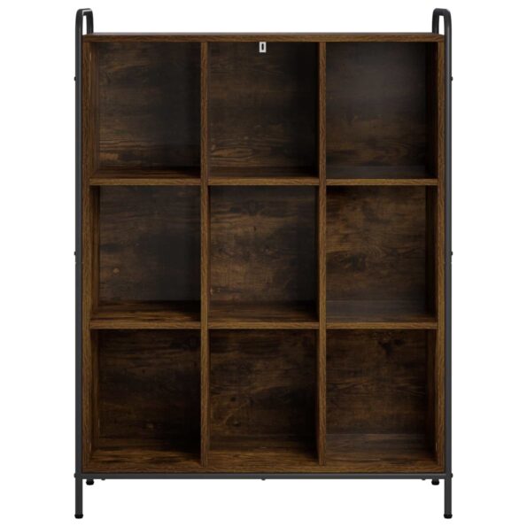 vidaXL Knižnica 57 x 33 x 111 cm Kompozitné drevo Dymový dub – Obrázok 3