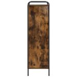 vidaXL Knižnica 57 x 33 x 111 cm Kompozitné drevo Dymový dub – Obrázok 4