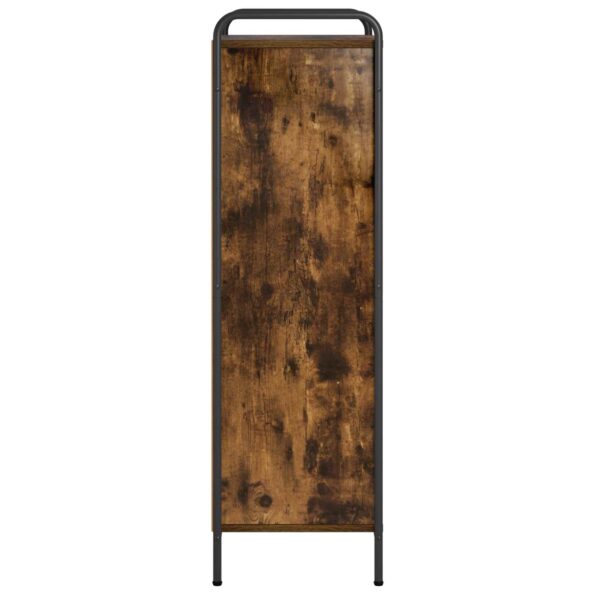 vidaXL Knižnica 57 x 33 x 111 cm Kompozitné drevo Dymový dub – Obrázok 4