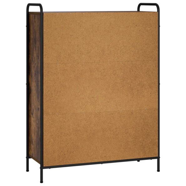 vidaXL Knižnica 57 x 33 x 111 cm Kompozitné drevo Dymový dub – Obrázok 5