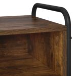 vidaXL Konzolový stôl Dymový dub 90 x 33 x 80,5 cm Kompozitné drevo – Obrázok 6