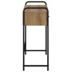 vidaXL Konzolový stôl Dub artisan 90 x 33 x 80,5 cm Kompozitné drevo – Obrázok 5