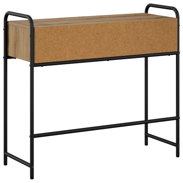 vidaXL Konzolový stôl Dub artisan 90 x 33 x 80,5 cm Kompozitné drevo – Obrázok 6