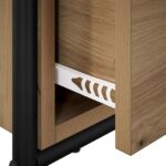 vidaXL Konzolový stôl Dub artisan 90 x 33 x 80,5 cm Kompozitné drevo – Obrázok 7