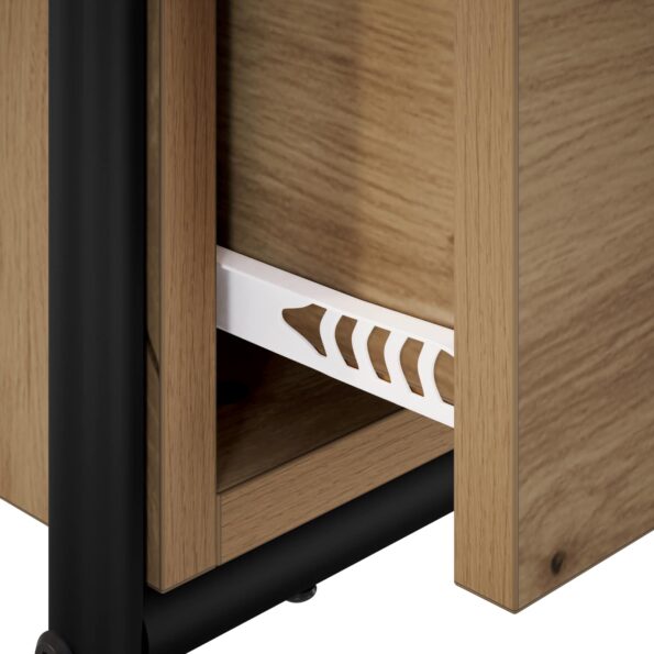 vidaXL Konzolový stôl Dub artisan 90 x 33 x 80,5 cm Kompozitné drevo – Obrázok 7