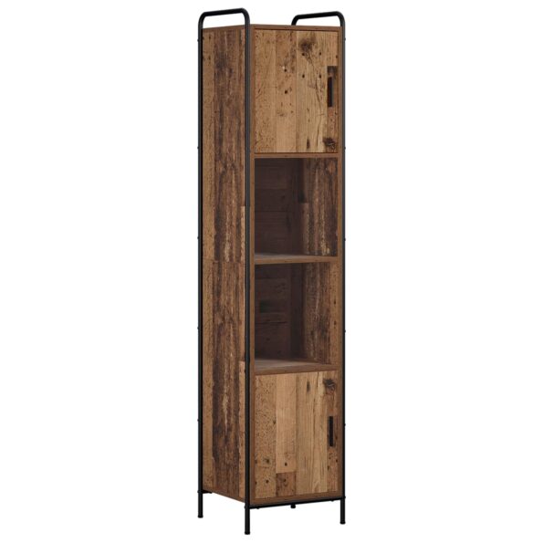 vidaXL Kúpeľňová skriňa Staré drevo 46 x 36 x 181 cm Kompozitné drevo – Obrázok 2