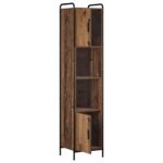 vidaXL Kúpeľňová skriňa Staré drevo 46 x 36 x 181 cm Kompozitné drevo – Obrázok 3