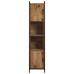 vidaXL Kúpeľňová skriňa Staré drevo 46 x 36 x 181 cm Kompozitné drevo – Obrázok 4