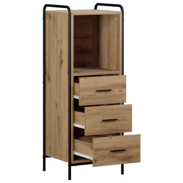 vidaXL Kúpeľňová skriňa Dub artisan 40 x 36 x 109,5 cm – Obrázok 3