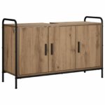 vidaXL Kúpeľňová skriňa Dub artisan 95 x 34 x 61 cm Kompozitné drevo – Obrázok 2