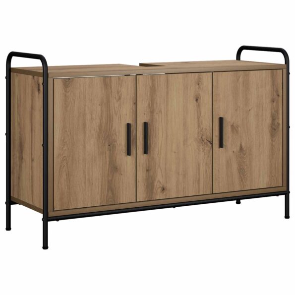 vidaXL Kúpeľňová skriňa Dub artisan 95 x 34 x 61 cm Kompozitné drevo – Obrázok 2