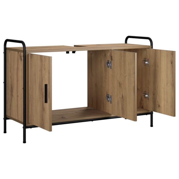 vidaXL Kúpeľňová skriňa Dub artisan 95 x 34 x 61 cm Kompozitné drevo – Obrázok 3
