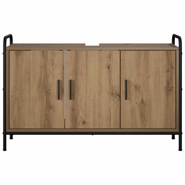 vidaXL Kúpeľňová skriňa Dub artisan 95 x 34 x 61 cm Kompozitné drevo – Obrázok 4