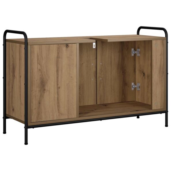 vidaXL Kúpeľňová skriňa Dub artisan 95 x 34 x 61 cm Kompozitné drevo – Obrázok 6