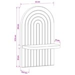 vidaXL Stenná polica 2 ks Dymový dub 23 x 13.5 x 37.5 cm – Obrázok 8