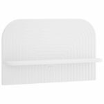 vidaXL Stenná polica 2 ks Biela 60 x 13,5 x 37,5 cm Kompozitné drevo – Obrázok 3