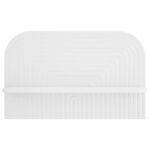 vidaXL Stenná polica 2 ks Biela 60 x 13,5 x 37,5 cm Kompozitné drevo – Obrázok 4