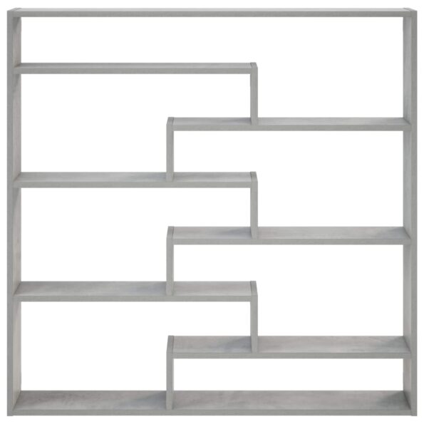 vidaXL Stenná polica Betónovo sivá 103 x 17 x 102 cm Kompozitné drevo – Obrázok 3